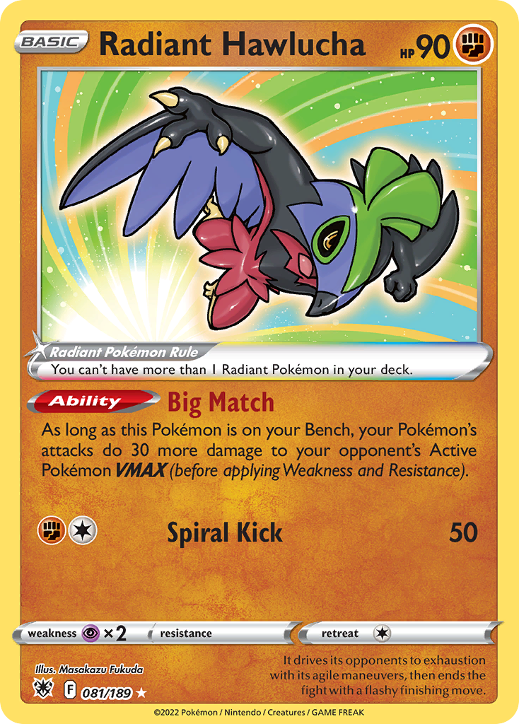 Radiant Hawlucha Astral Radiance 81