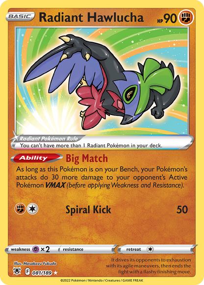 Radiant Hawlucha Astral Radiance 81