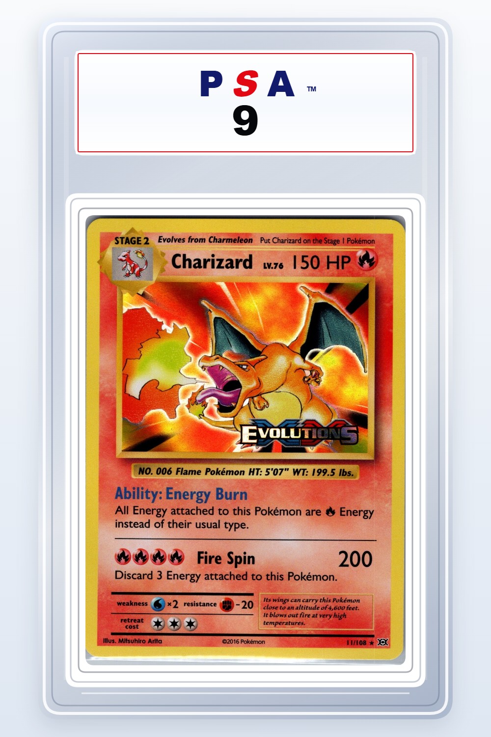 Charizard [Prerelease] #11 PSA 9