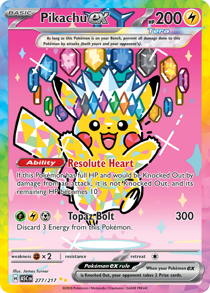 Pikachu ex Ascended Heroes 277