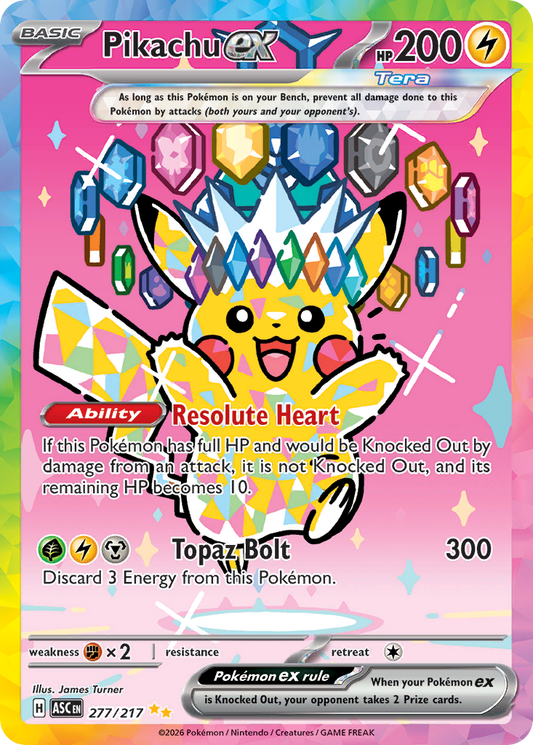 Pikachu ex Ascended Heroes 277