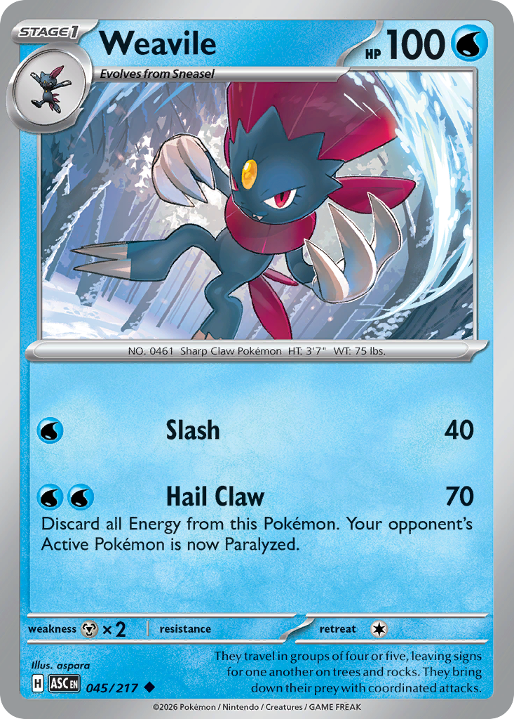 Weavile Ascended Heroes 45