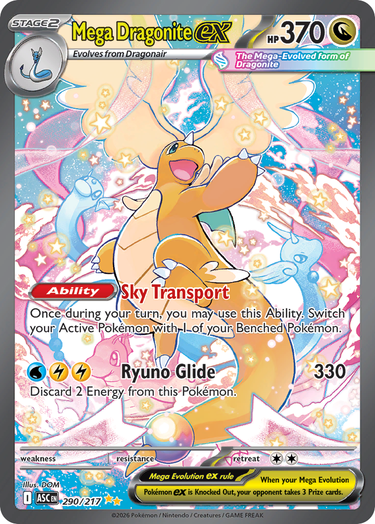 Mega Dragonite ex Ascended Heroes 290