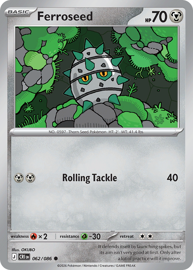 Ferroseed Chaos Rising 62