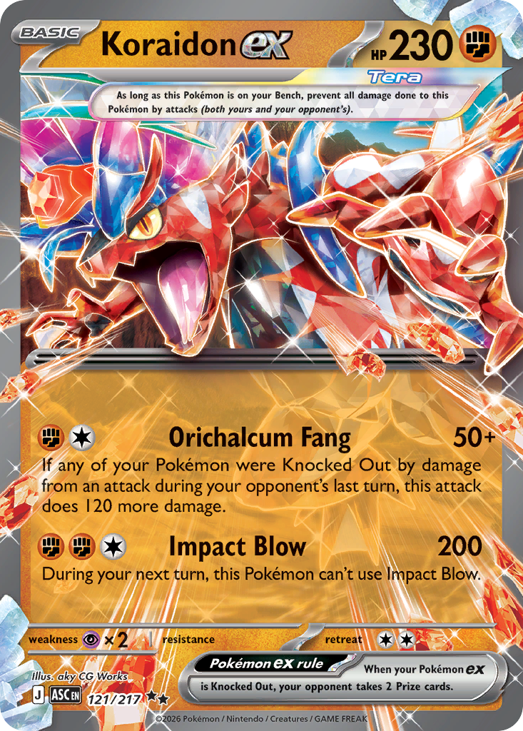 Koraidon ex Ascended Heroes 121
