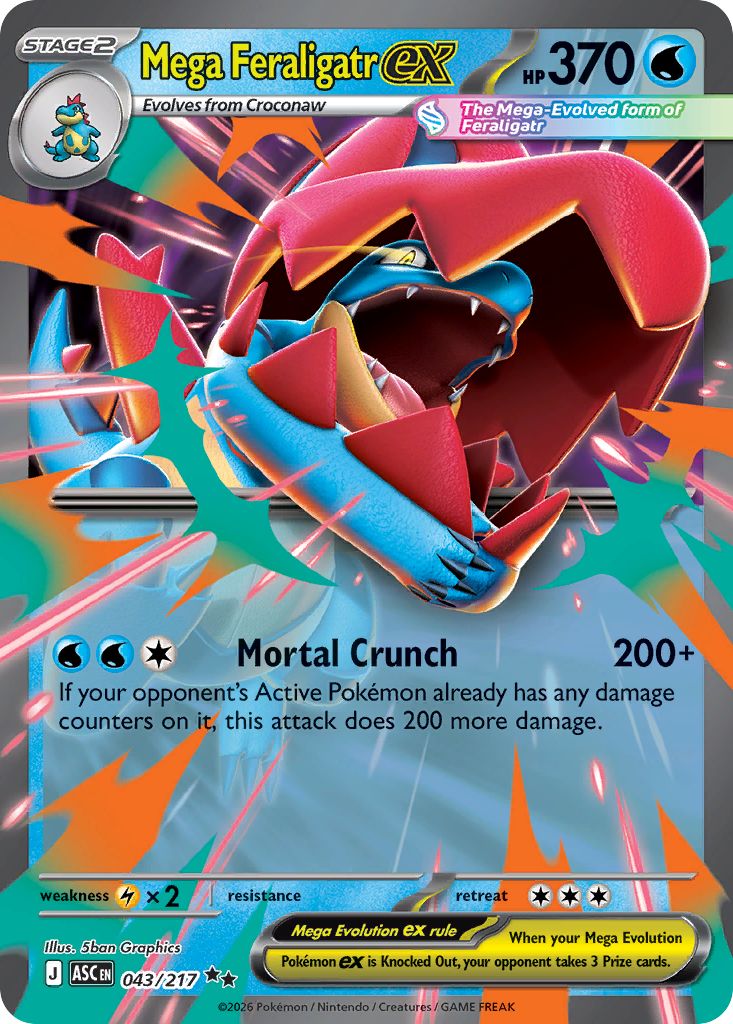 Mega Feraligatr ex Ascended Heroes 43