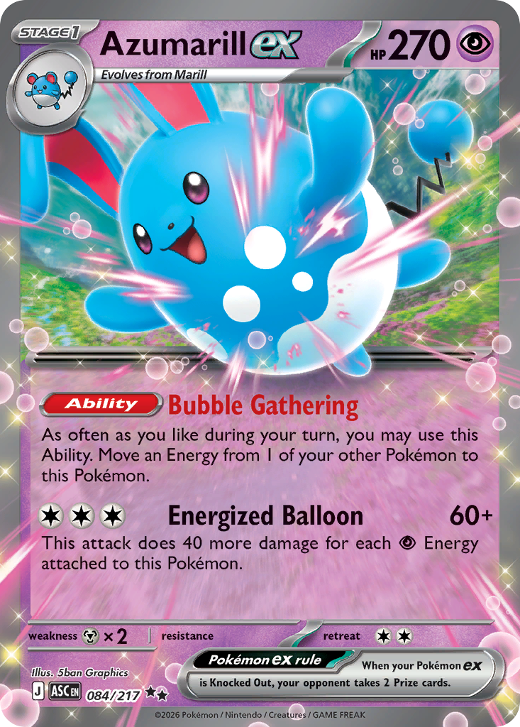 Azumarill ex Ascended Heroes 84