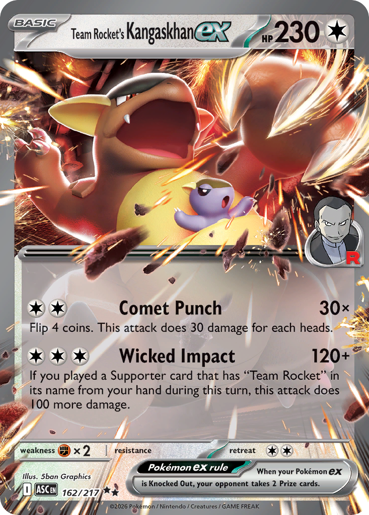 Team Rocket's Kangaskhan ex Ascended Heroes 162