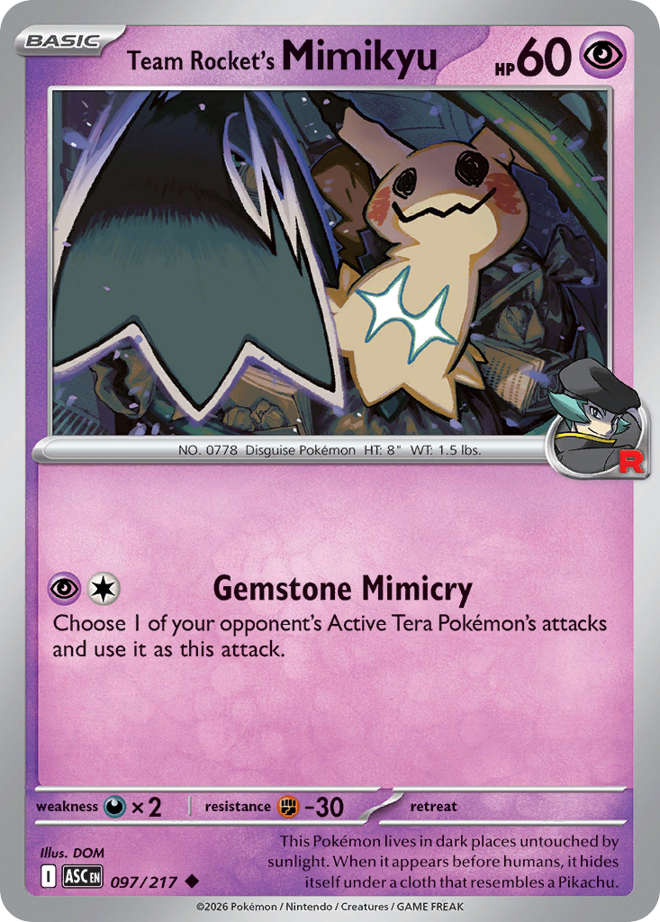 Team Rocket's Mimikyu Ascended Heroes 97