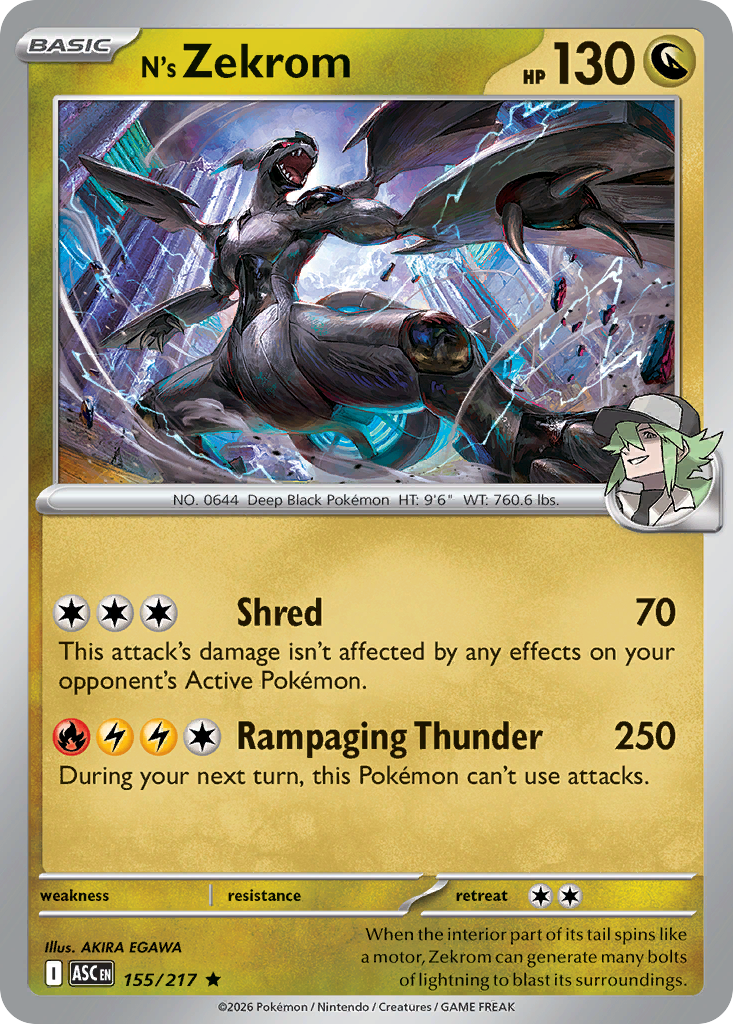 N's Zekrom Ascended Heroes 155