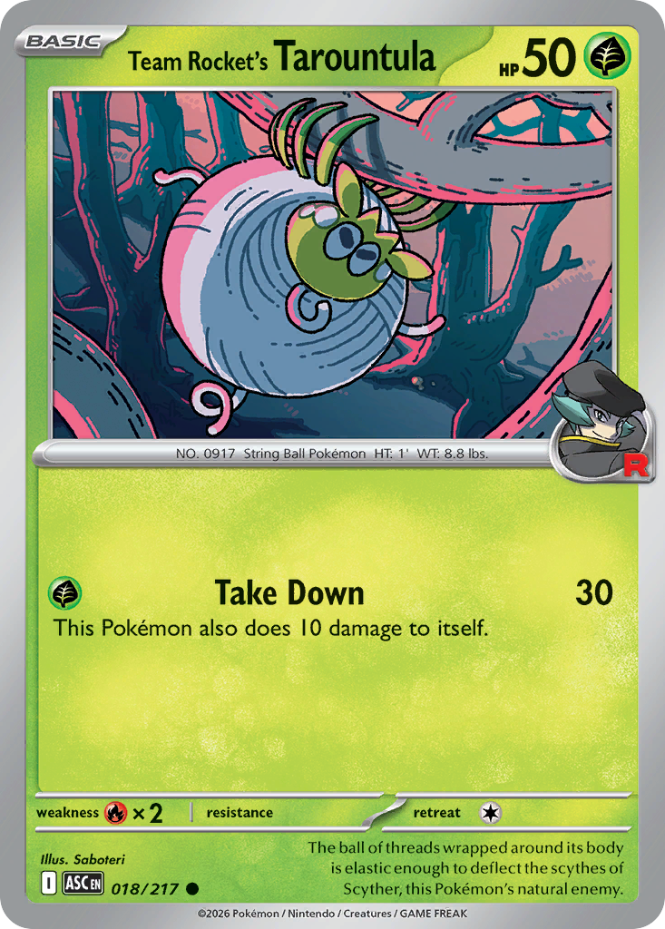 Team Rocket's Tarountula Ascended Heroes 18