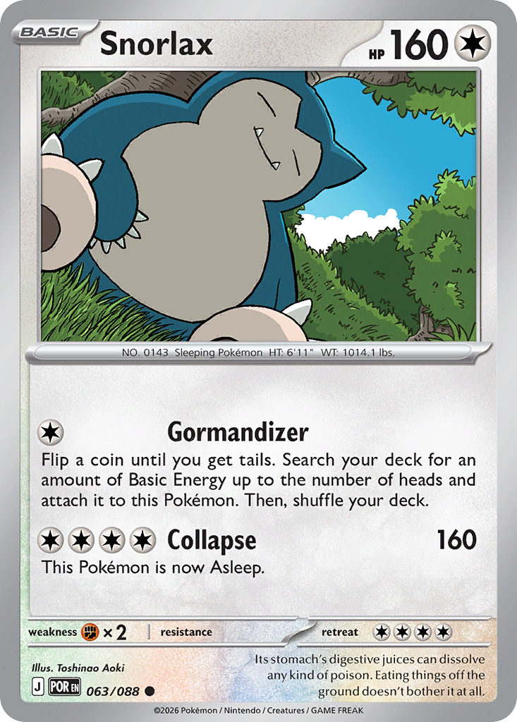 Snorlax Perfect Order 63