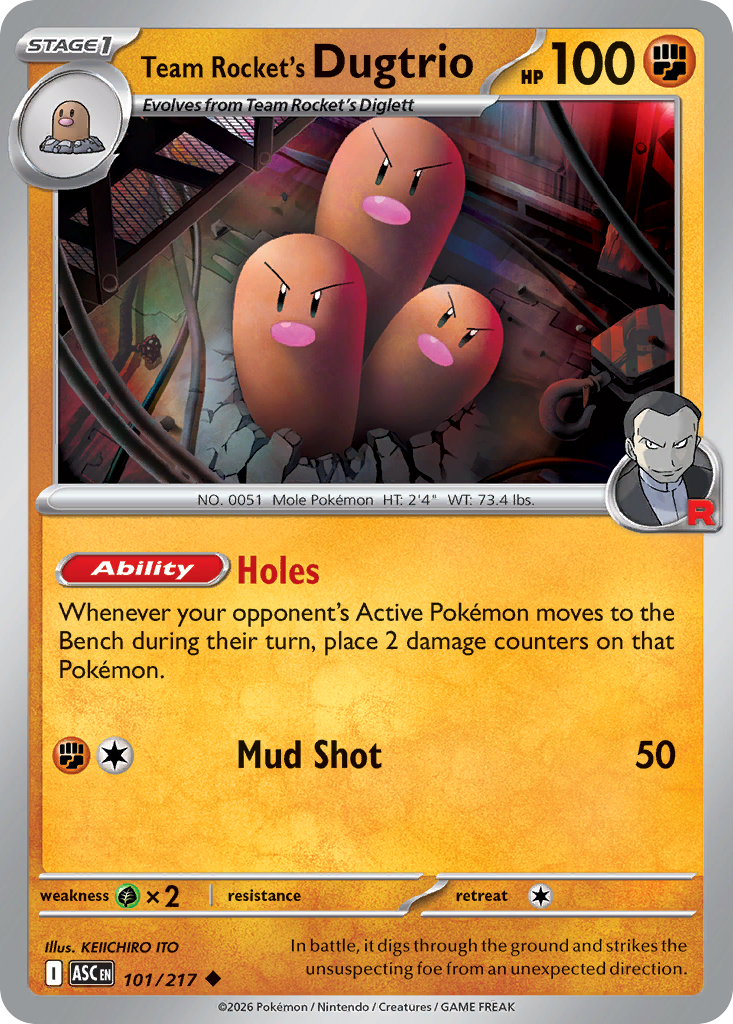 Team Rocket's Dugtrio Ascended Heroes 101