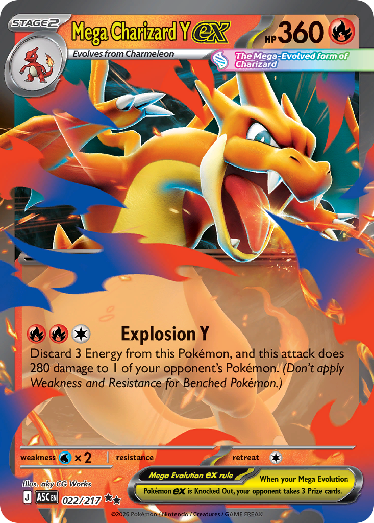 Mega Charizard Y ex Ascended Heroes 22