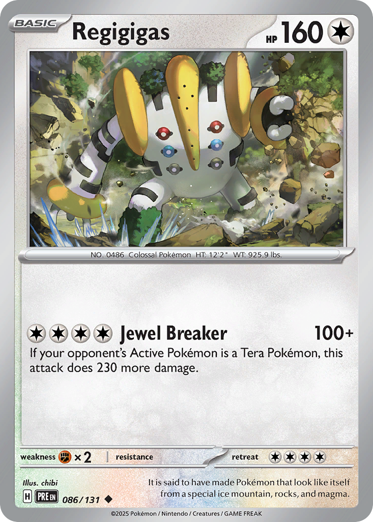 Regigigas Prismatic Evolutions 86